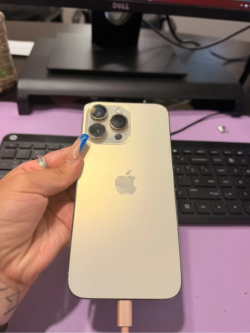 Apple iPhone 14 Pro Max - Gold Finish with Triple Camera